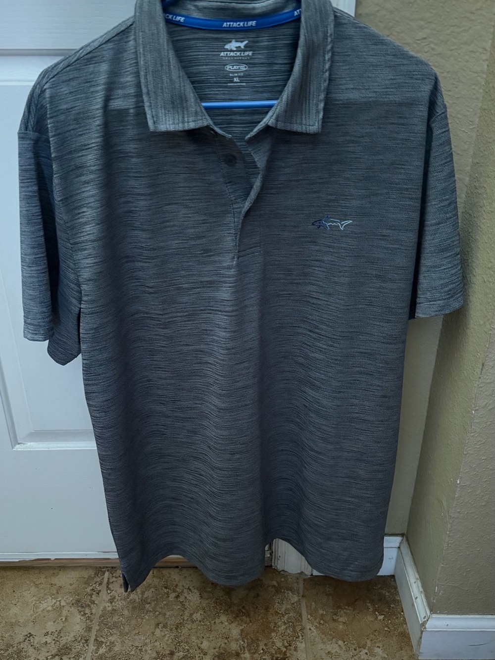 Men’s Gray Heather Polo Shirt